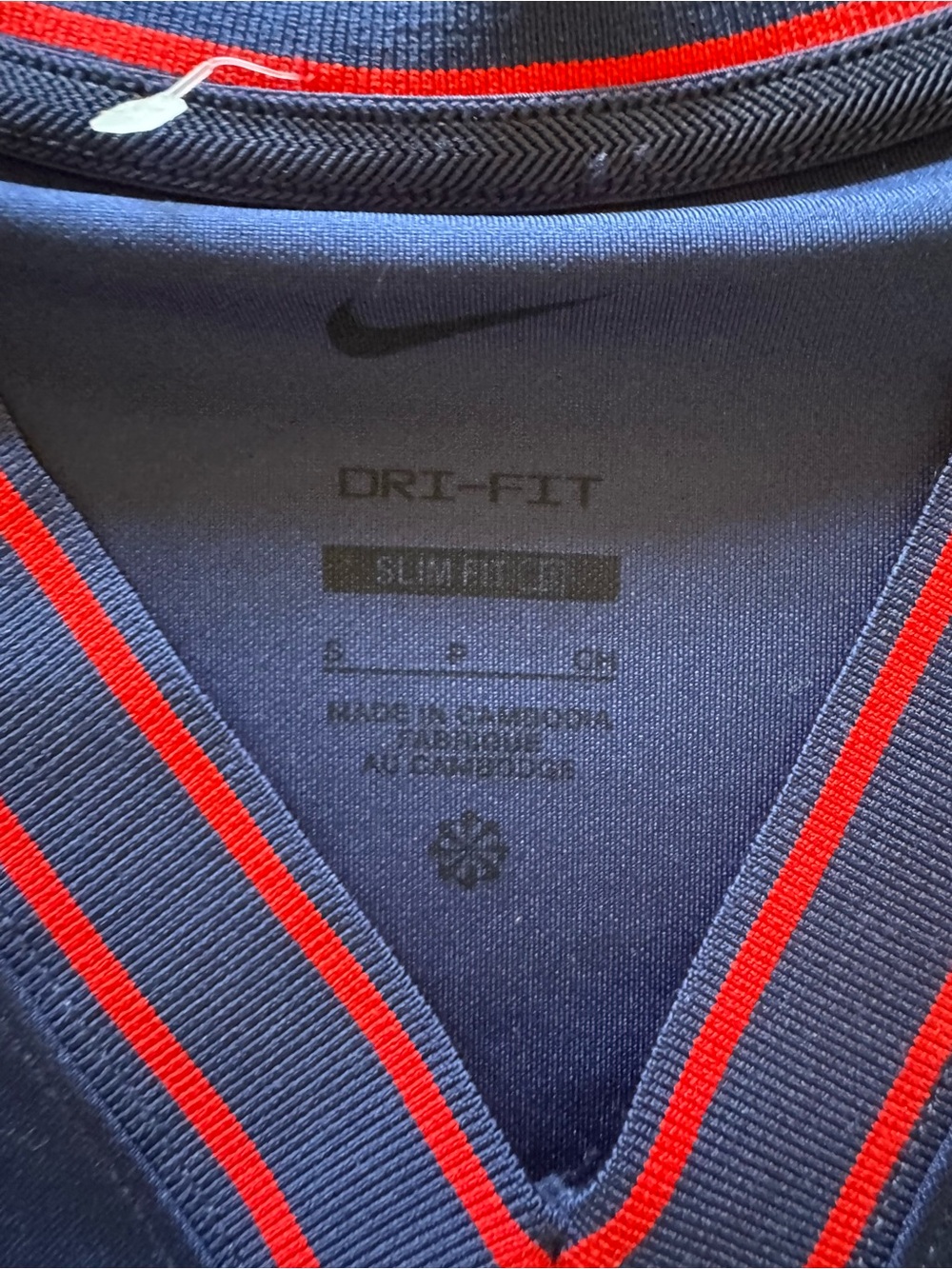 Nike Court Dri-Fit Slam Tank (Navy) and Dri-Fit Slam Tennis Skirt (White) Set - Picture 9 of 11